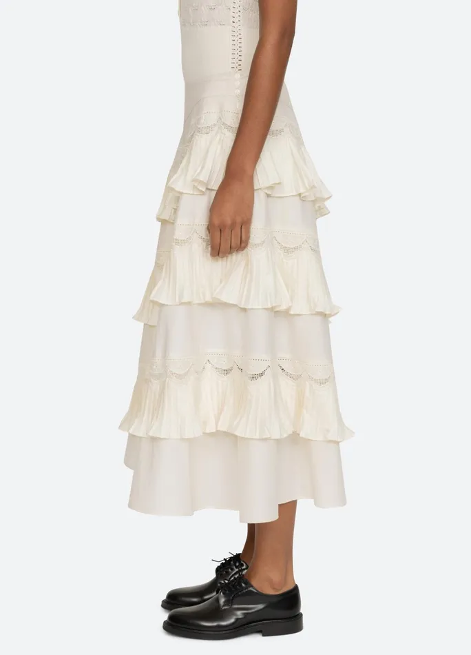 Women Bottoms Sea New York Antonina Skirt Cream