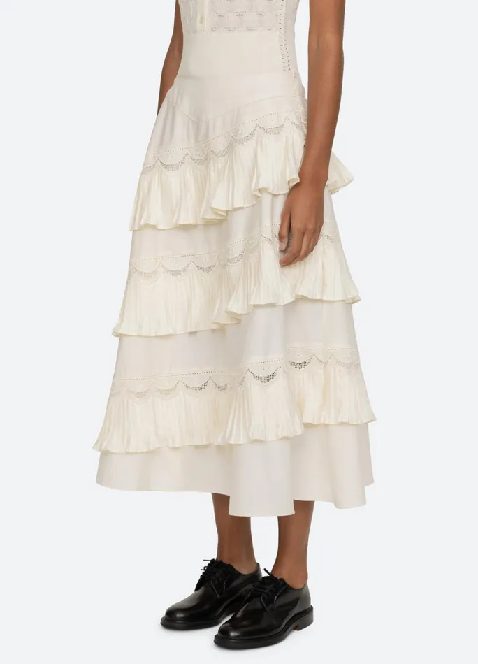 Women Bottoms Sea New York Antonina Skirt Cream
