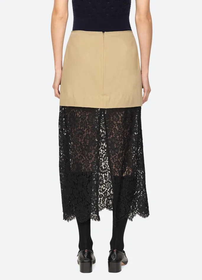 Women Bottoms Sea New York Belle Skirt Khaki