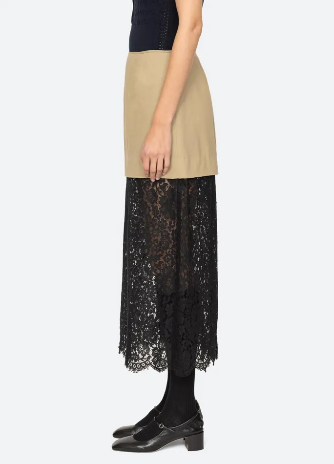 Women Bottoms Sea New York Belle Skirt Khaki