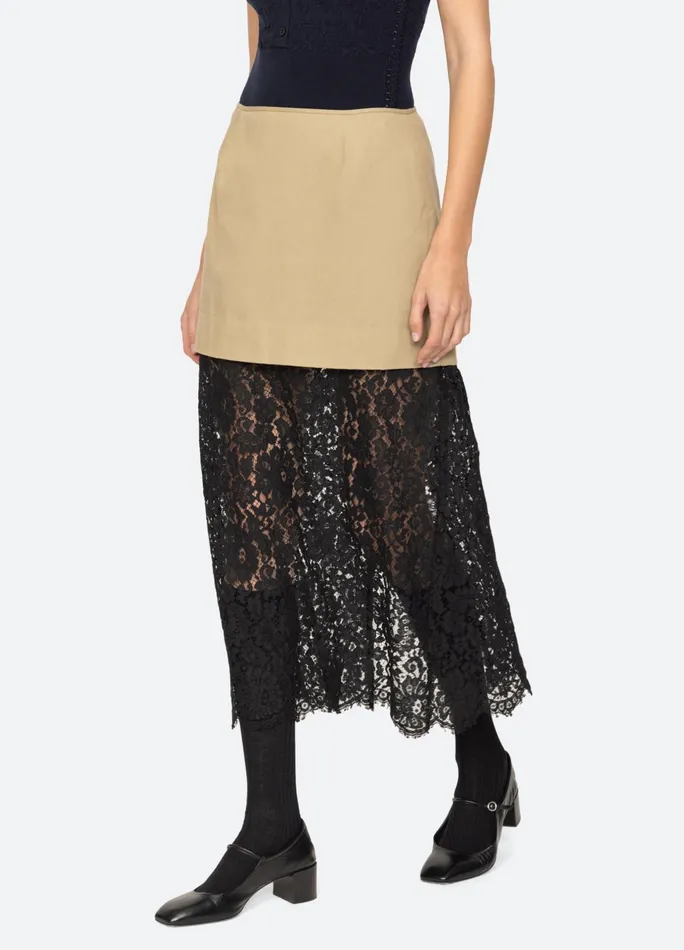 Women Bottoms Sea New York Belle Skirt Khaki