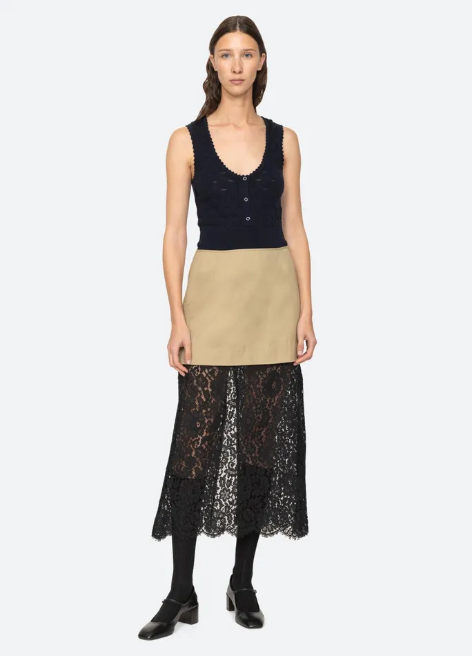 Women Bottoms Sea New York Belle Skirt Khaki