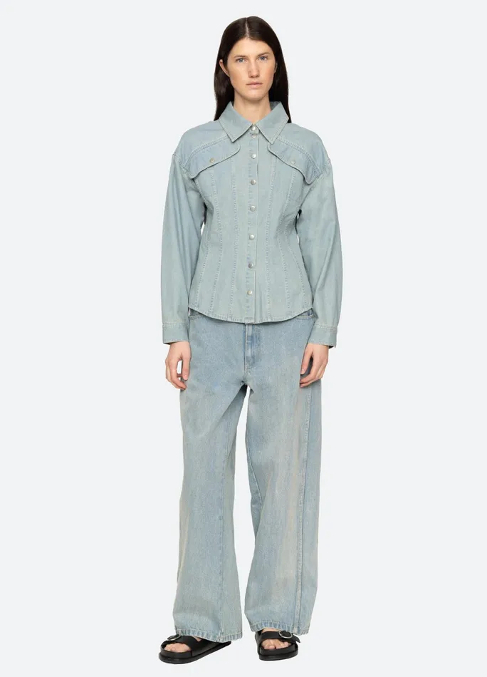 Women Bottoms Sea New York Elena Jeans Blue
