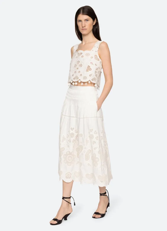 Women Bottoms Sea New York Jeanetta Skirt White