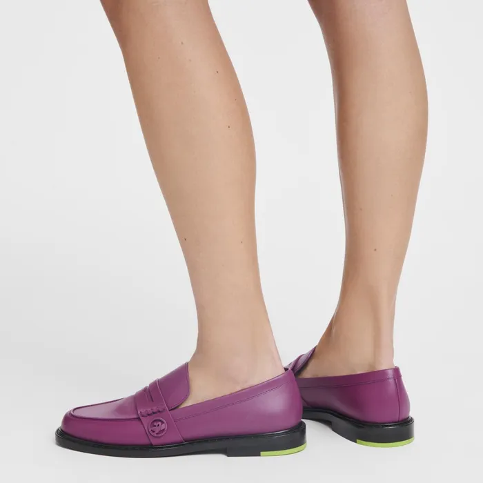 Women Boxtrot Loafer Violet Longchamp Loafers