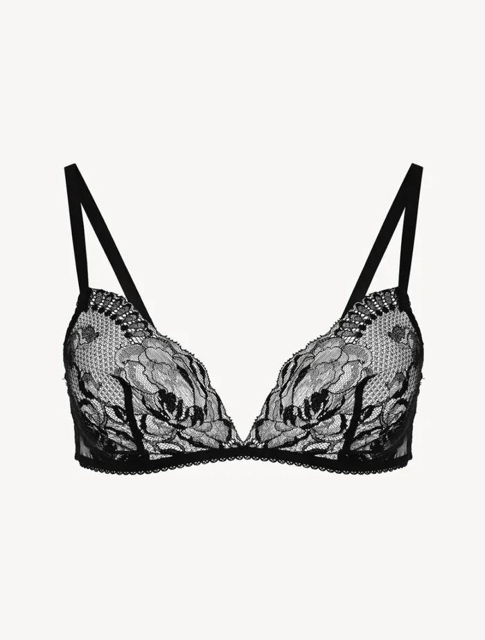Women Bras La Perla Black Lace Nonwired Bra
