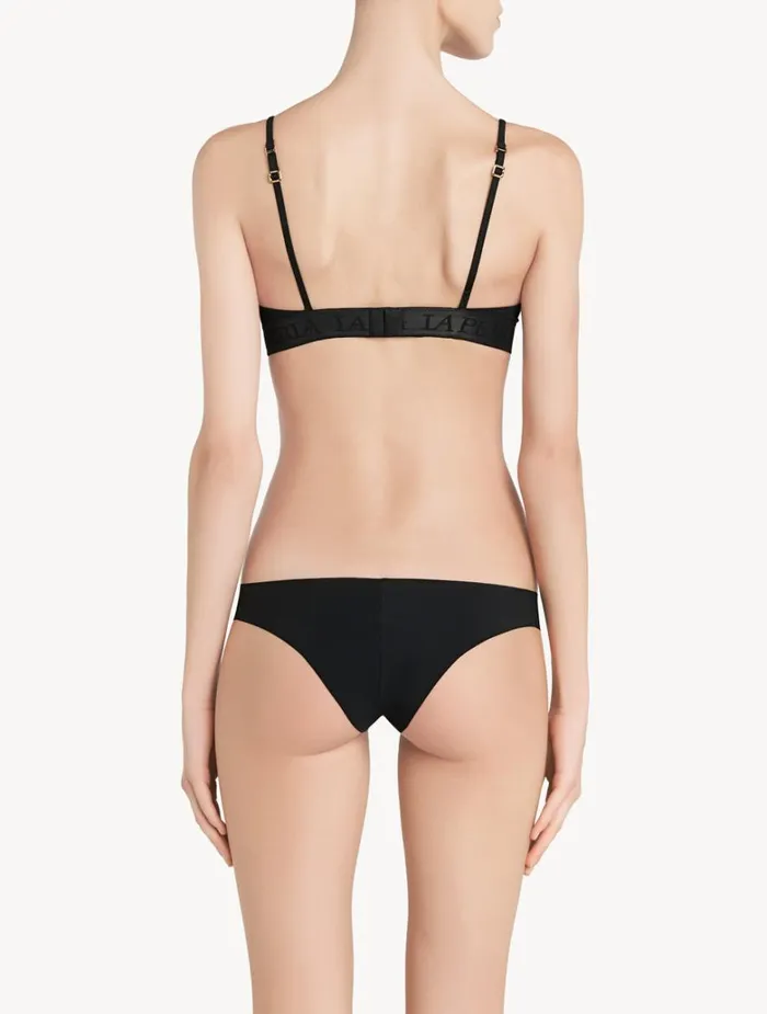 Women Bras La Perla Black Nonwired Padded Triangle Vbra