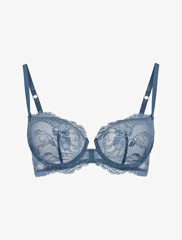 Women Bras La Perla Dark Blue Lace Balconette Bra