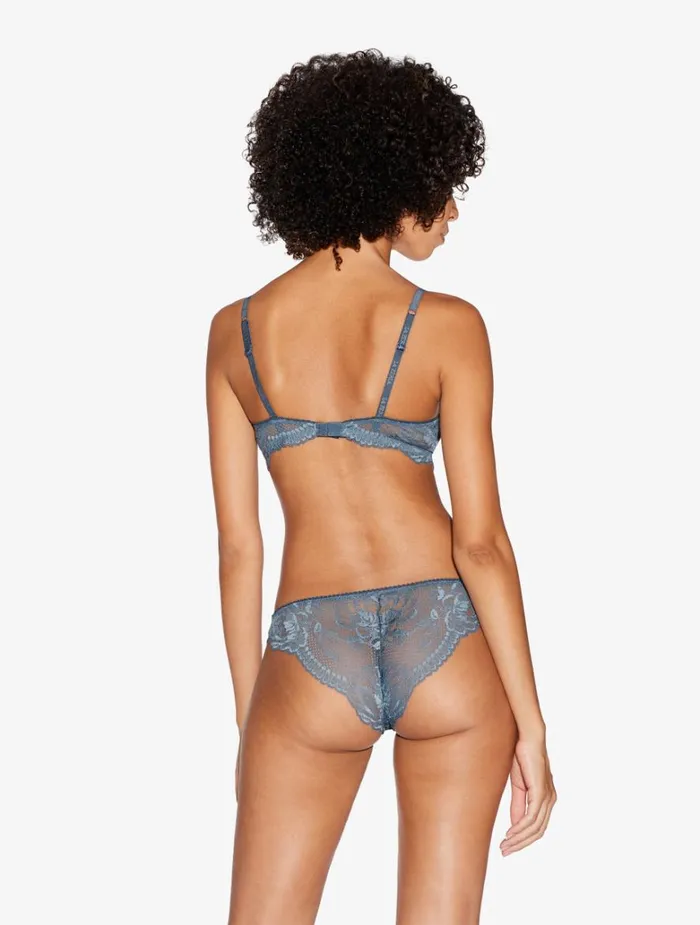 Women Bras La Perla Dark Blue Lace Balconette Bra