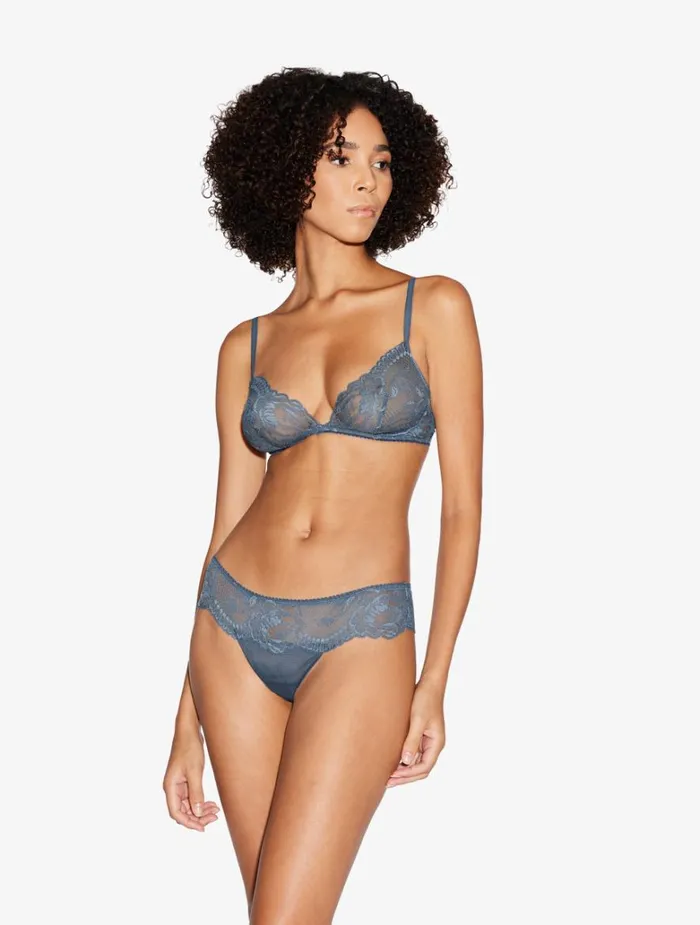 Women Bras La Perla Dark Blue Lace Nonwired Bra
