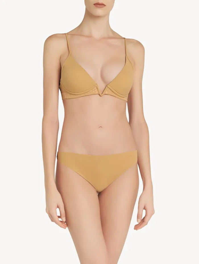 Women Bras La Perla Hazelcoloured Nonwired Padded Triangle Vbra