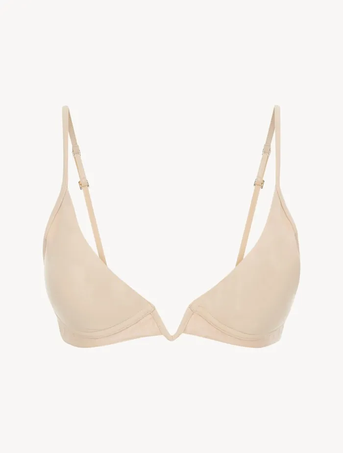 Women Bras La Perla Lattecoloured Nonwired Padded Triangle Vbra