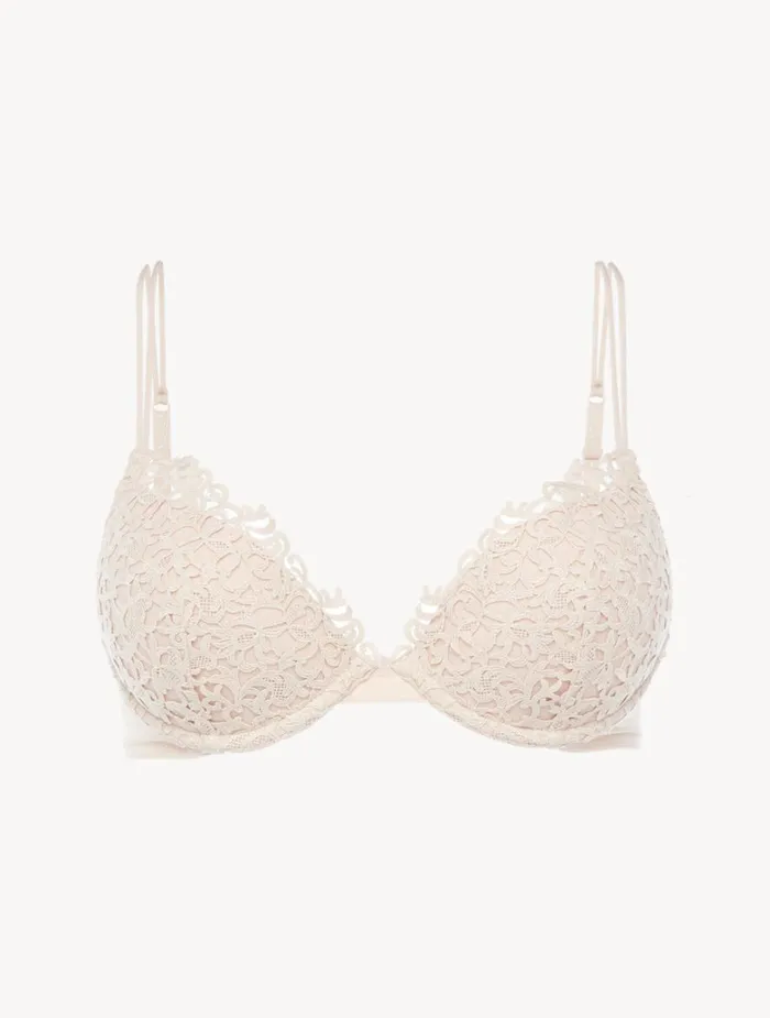 Women Bras La Perla Rose Beige Pushup Bra