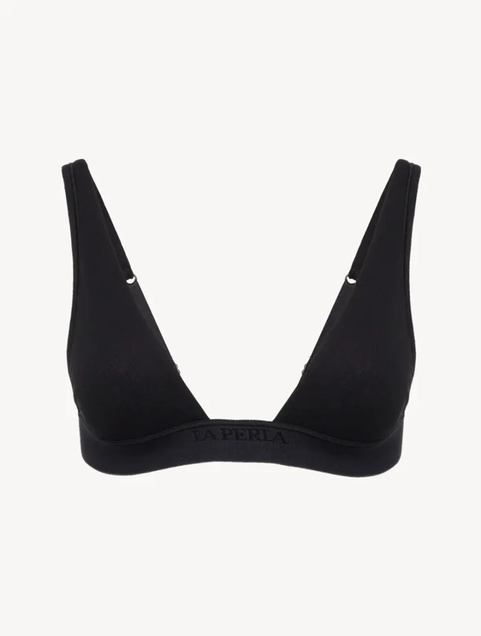 Women Bras La Perla Soft Triangle Bra In Black 8211 Online Exclusive