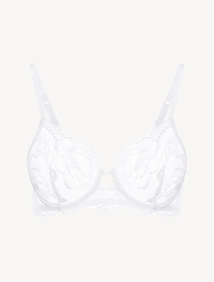Women Bras La Perla White Lace Underwired Bra