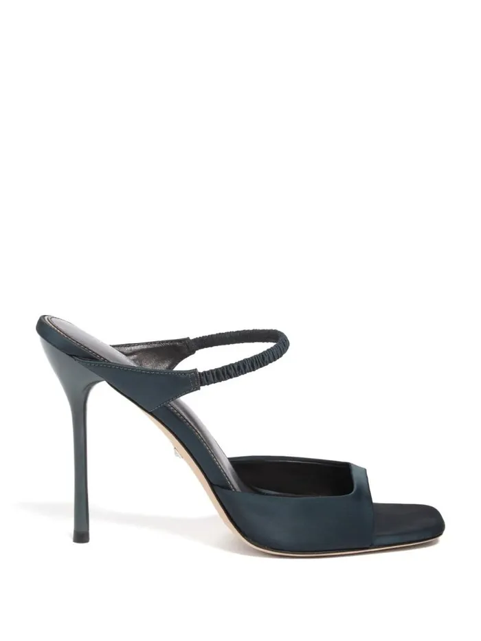 Women Brielle Satin Sandal Green Marciano Shoes