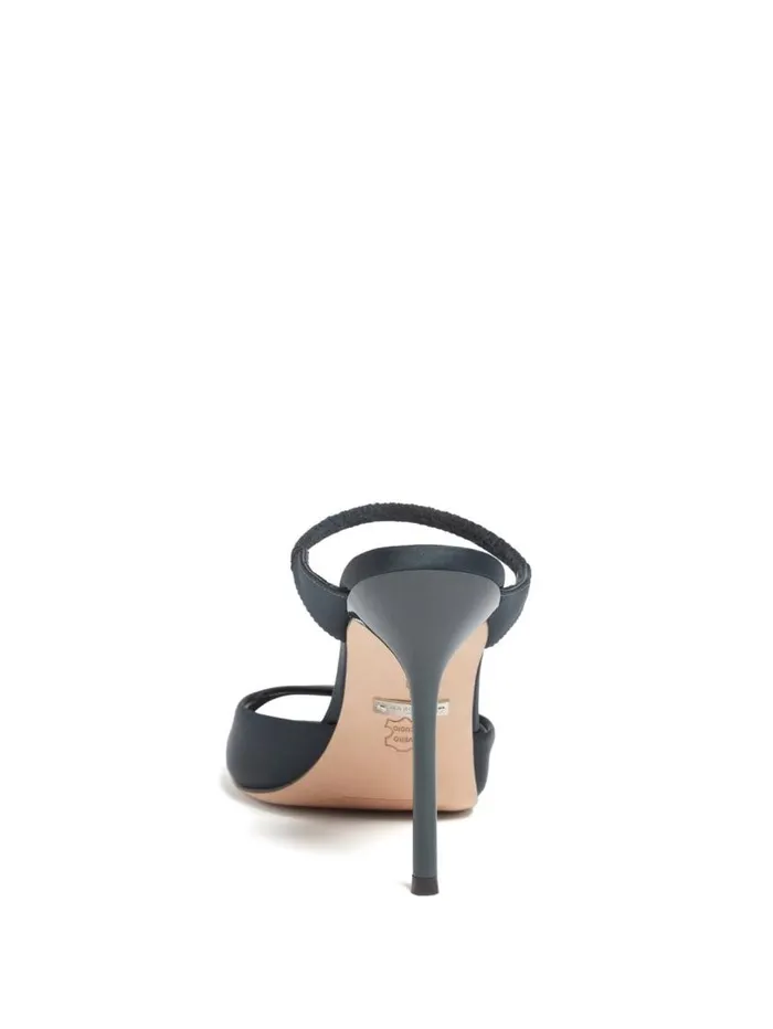 Women Brielle Satin Sandal Green Marciano Shoes