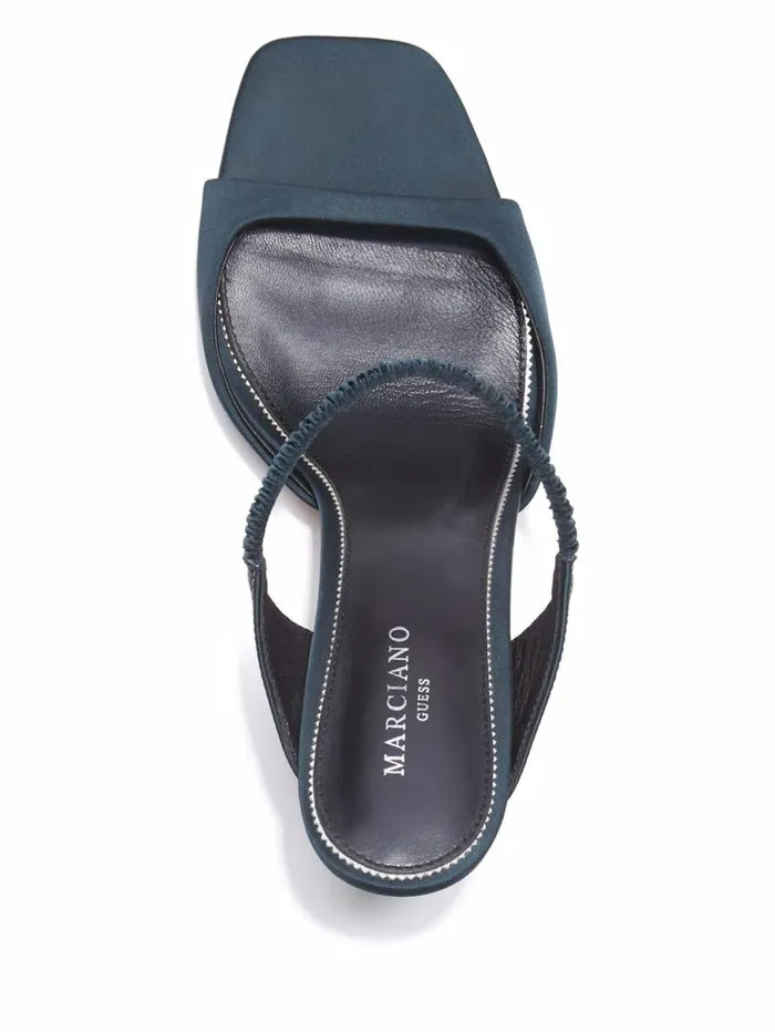 Women Brielle Satin Sandal Green Marciano Shoes