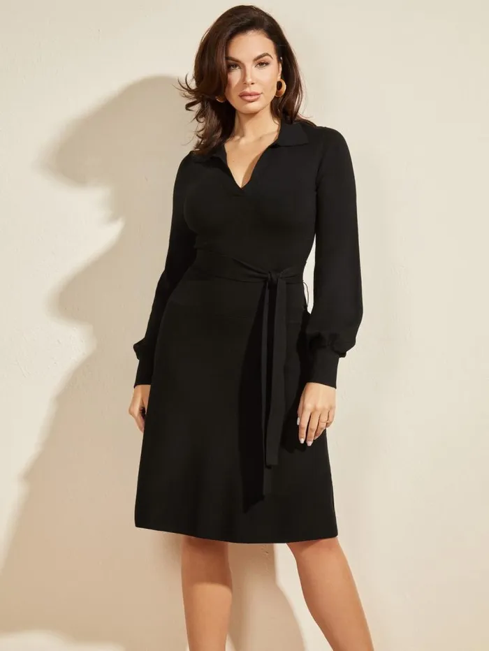 Women Brooklyn Sweater Dress Black Marciano Dresses