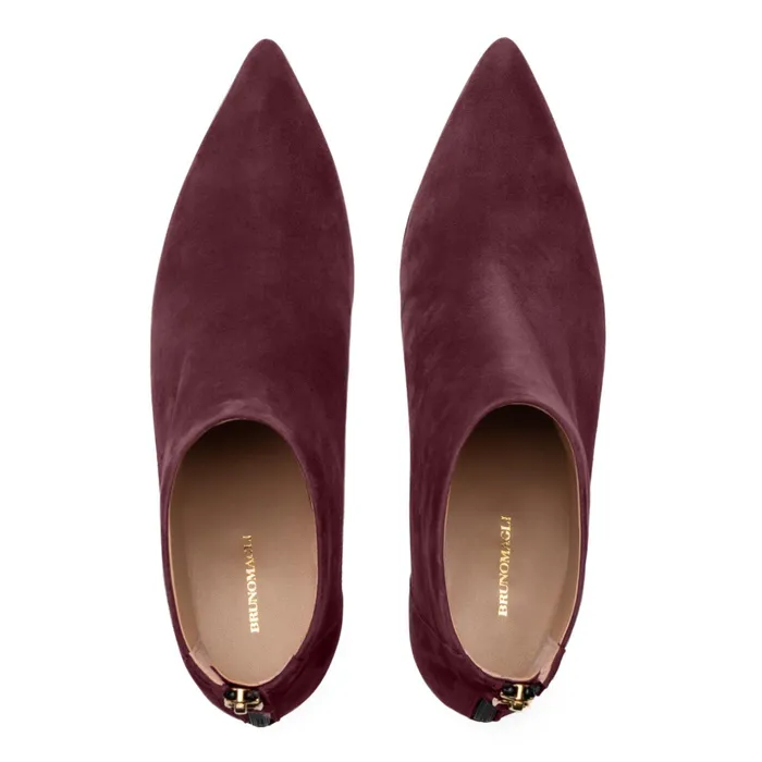 Women Bruno Magli Boots Francesca Boot BORDEAUX SUEDE