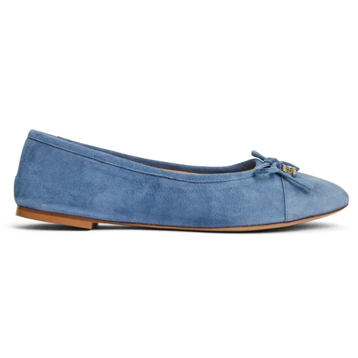 Women Bruno Magli Flats and Loafers DONATELLA Ballet Flat LIGHT BLUE SUEDE