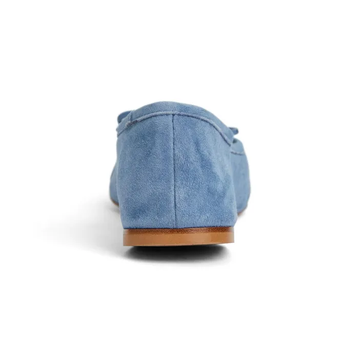 Women Bruno Magli Flats and Loafers DONATELLA Ballet Flat LIGHT BLUE SUEDE