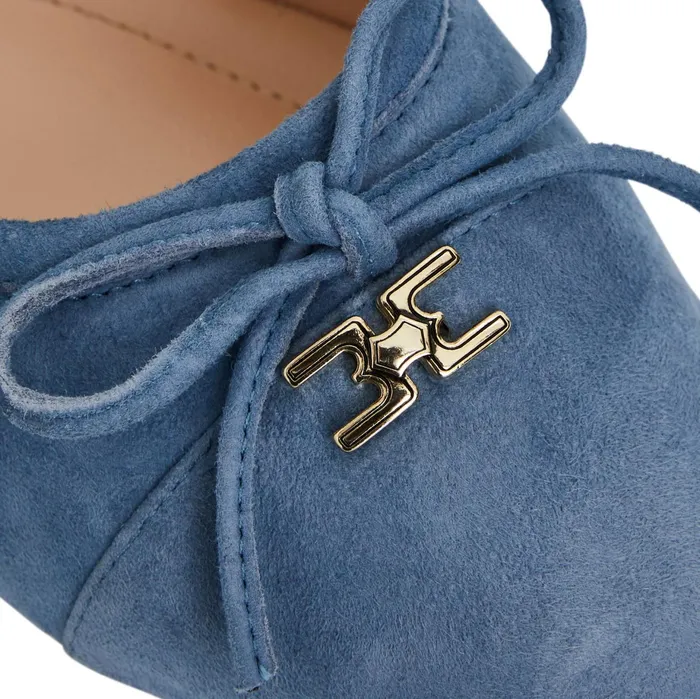 Women Bruno Magli Flats and Loafers DONATELLA Ballet Flat LIGHT BLUE SUEDE