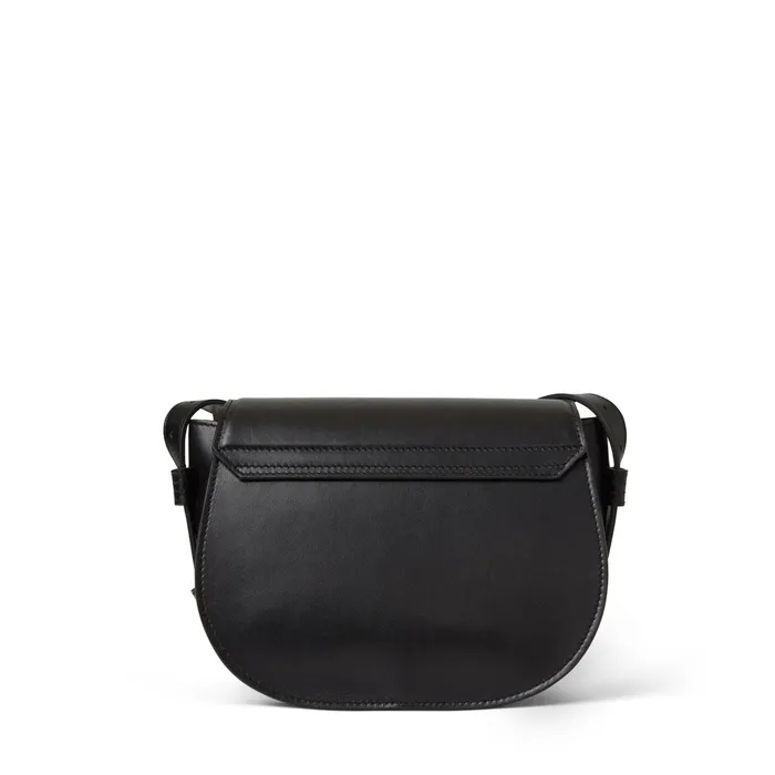 Women Bruno Magli Handbags Camilla Equestrian Inspired Handbag Black Nappa Leather