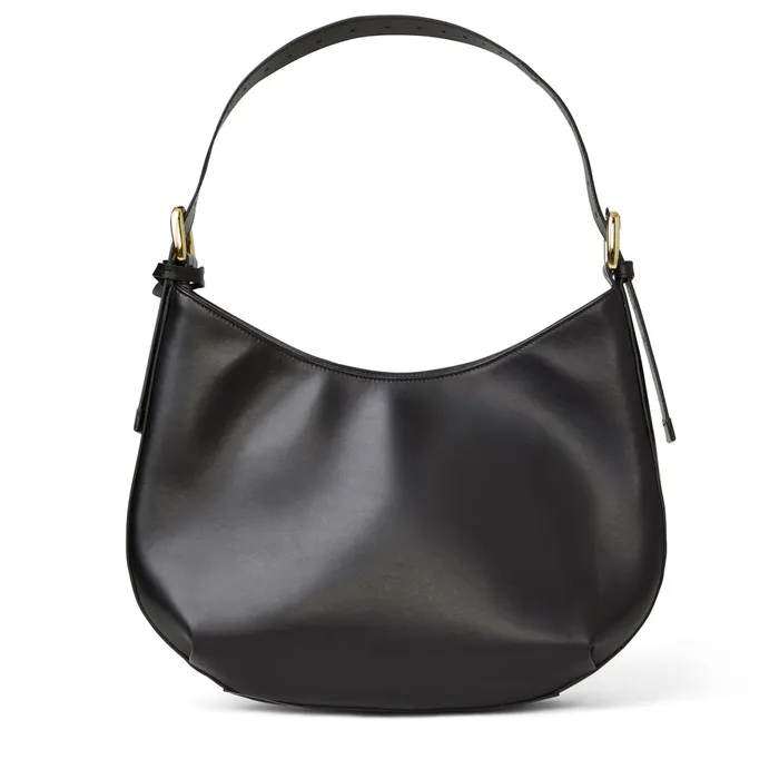 Women Bruno Magli Handbags Cora Hobo Handbag Black Nappa Leather