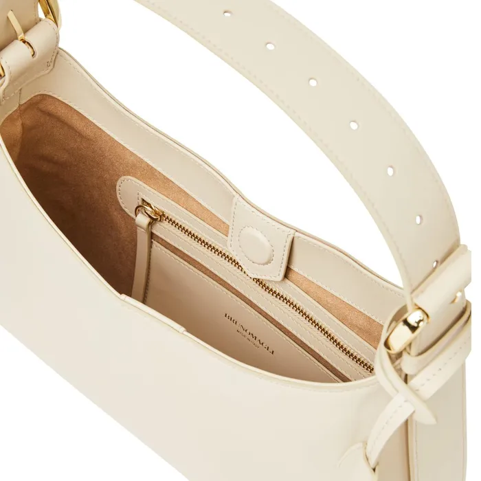 Women Bruno Magli Handbags Cora Mini Cream Nappa Leather