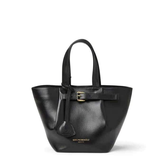 Women Bruno Magli Handbags Tessa Mini Tote Black Calf