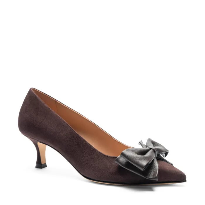 Women Bruno Magli Heels Nadia Pump Brown Suede