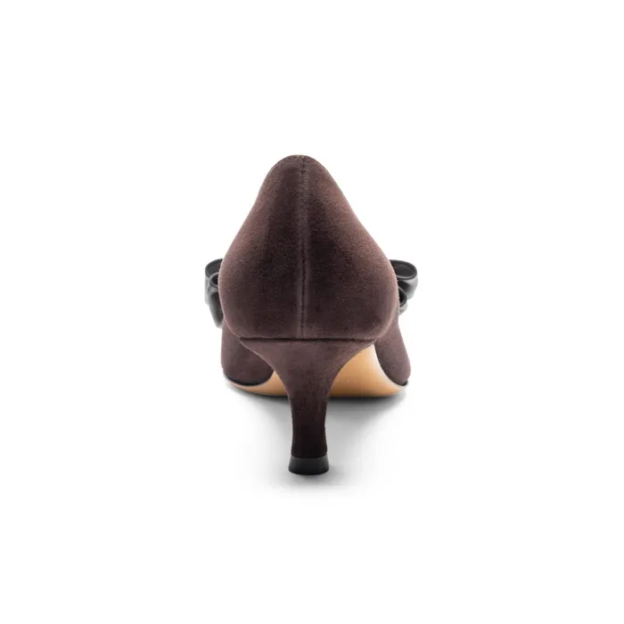 Women Bruno Magli Heels Nadia Pump Brown Suede