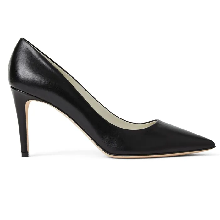 Women Bruno Magli Heels Telma Leather PointedToe Pump 8211 Black
