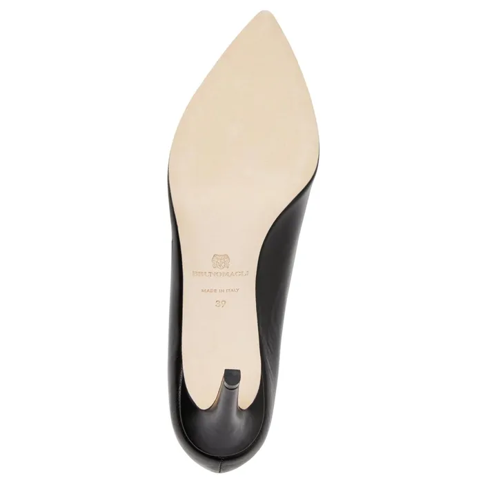 Women Bruno Magli Heels Telma Leather PointedToe Pump 8211 Black