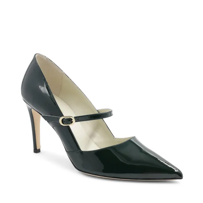 Women Bruno Magli Pumps Gemma MaryJane Leather Pump 8211 Emerald Patent
