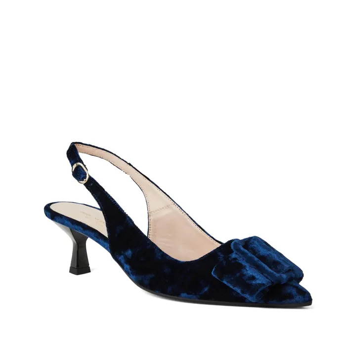 Women Bruno Magli Pumps Morena Slingback Pump Navy Velvet