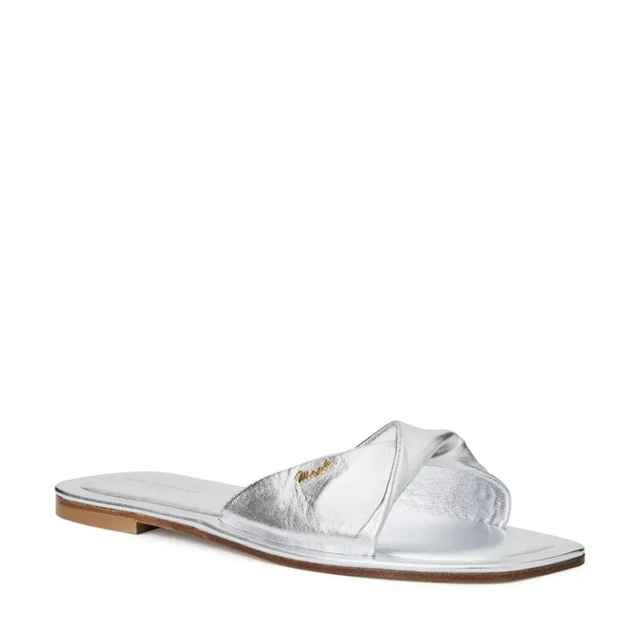 Women Bruno Magli Sandals and Slides FRANCIS 8211 SILVER