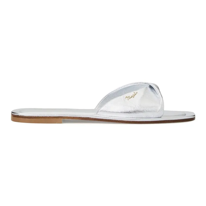 Women Bruno Magli Sandals and Slides FRANCIS 8211 SILVER