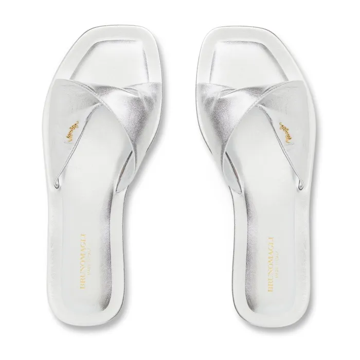 Women Bruno Magli Sandals and Slides FRANCIS 8211 SILVER
