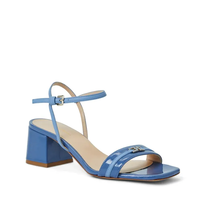 Women Bruno Magli Sandals and Slides PHOEBE Sandal BLUE PATENT