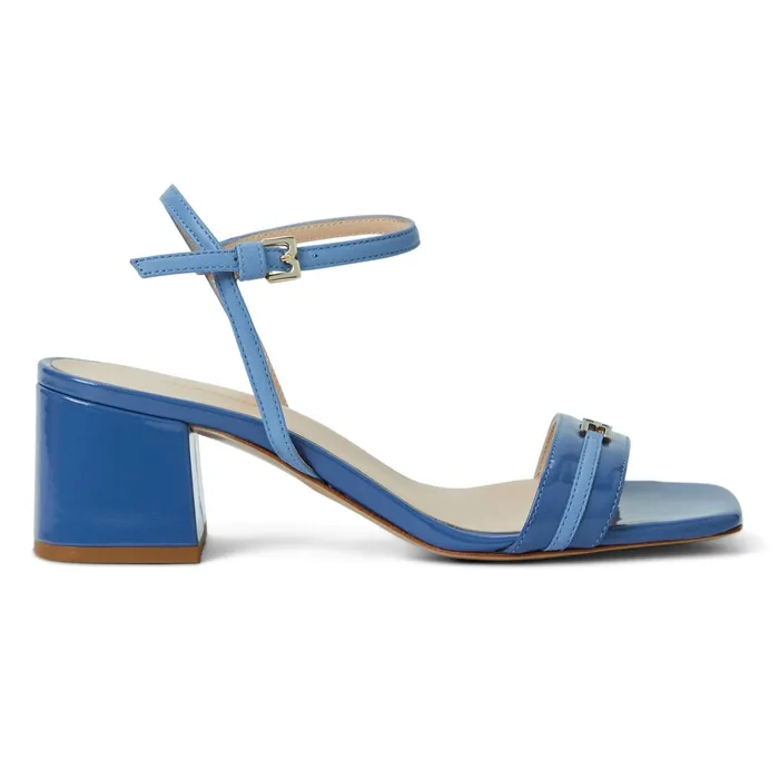 Women Bruno Magli Sandals and Slides PHOEBE Sandal BLUE PATENT
