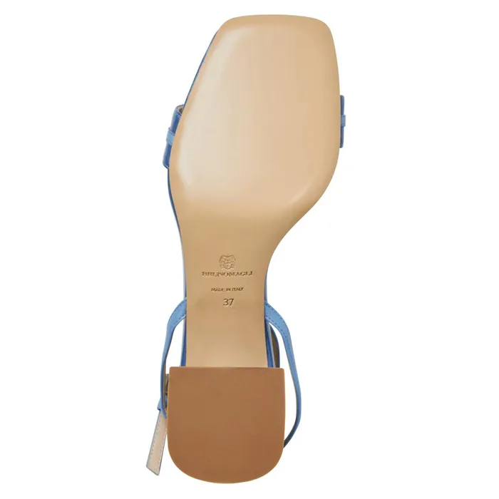 Women Bruno Magli Sandals and Slides PHOEBE Sandal BLUE PATENT