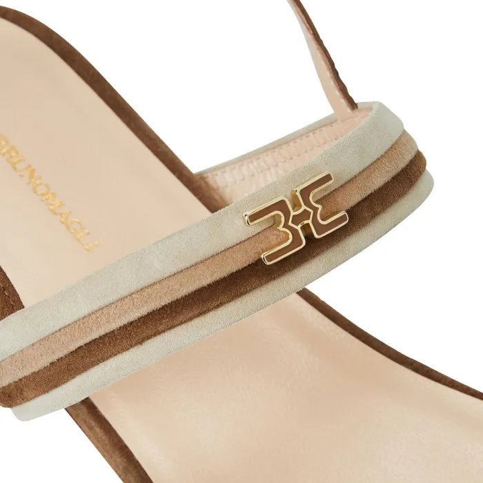 Women Bruno Magli Sandals and Slides PORTIA Sandal BROWNNATURAL SUEDE