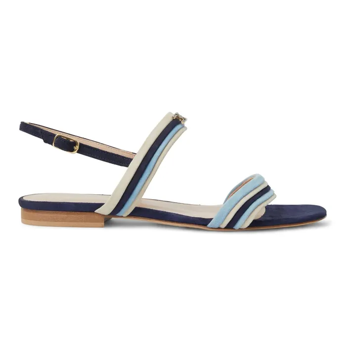 Women Bruno Magli Sandals and Slides PORTIA Sandal NAVYBLUESAND SUEDE