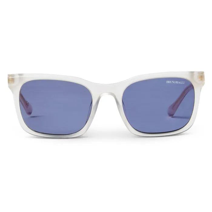 Women Bruno Magli Sunglasses MARIS Limited Edition Classic Square Frame Sunglasses Grey