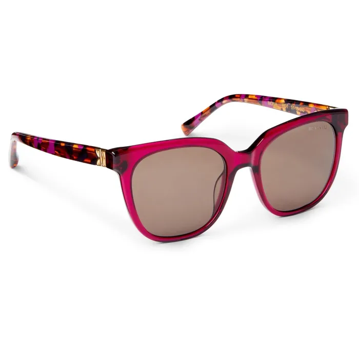 Women Bruno Magli Sunglasses Monas Limited Edition Oversized Sunglasses Red