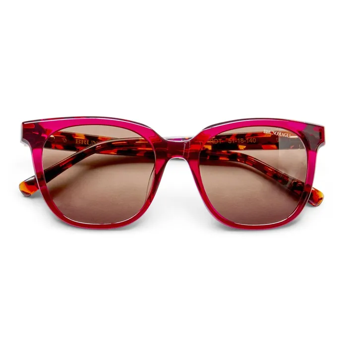 Women Bruno Magli Sunglasses Monas Limited Edition Oversized Sunglasses Red