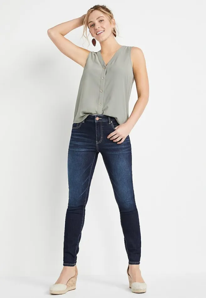 Women Button Down Tank Top Maurices Tops