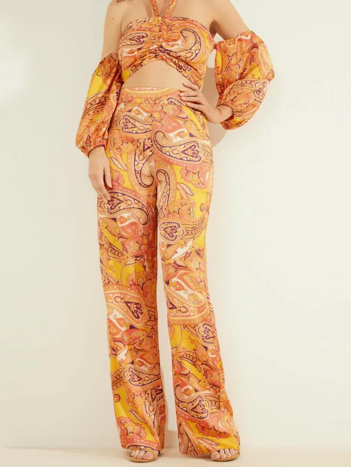Women Cabo Paisley Pant Cabo Paisley Marciano Bottoms